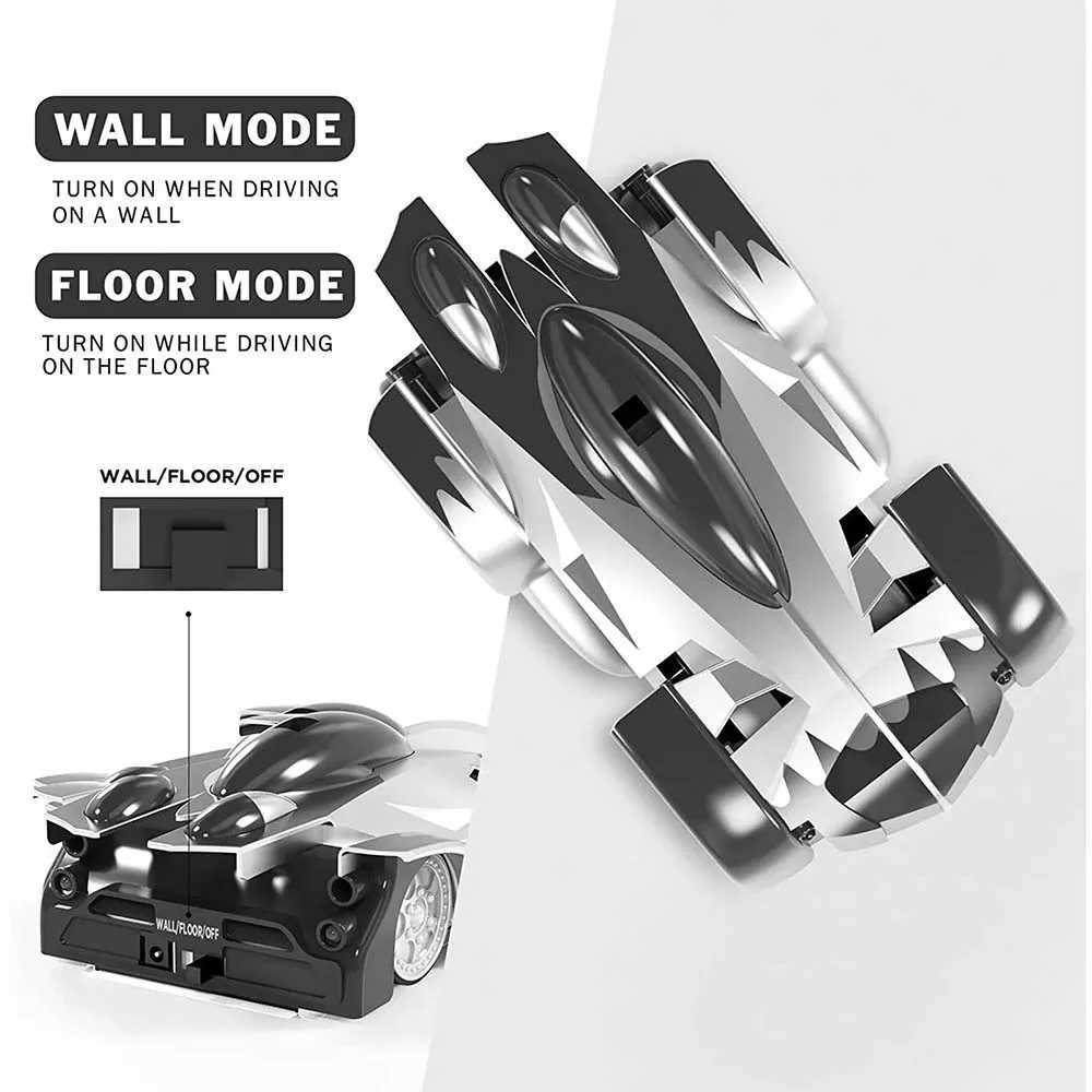 Free shipping Electric RC Wall Climbing Remote Control 360 Rotating Anti i Stunt Car Climber Auto Vehicle Toys for Kids Gifts
