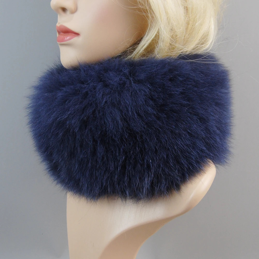 Neck Warmer Good Elastic 100% Natural Fur Mufflers Real Fox Fur Scarf Fur Headband Women Winter Ring Fox Fur Scarves 241220