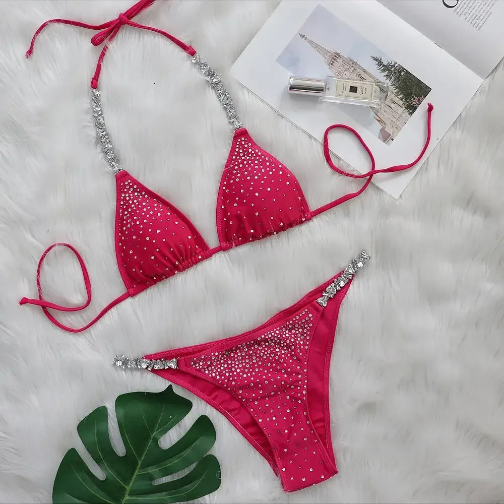 Sexy Bikini Women's Swimsuit Designer Pink Swimsuit Brazilian Swimsuit