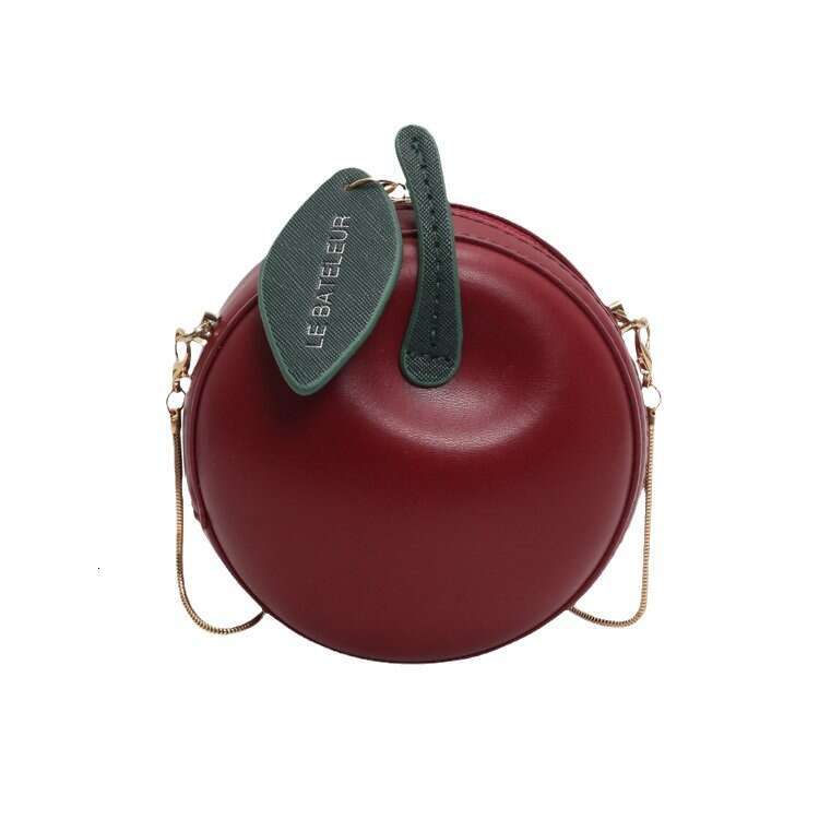 Apple Fashion Mini Bag, New Style, Versatile, Personalized, Mouth Red Envelope, High end, Small and Narrow Cross Women's Bag