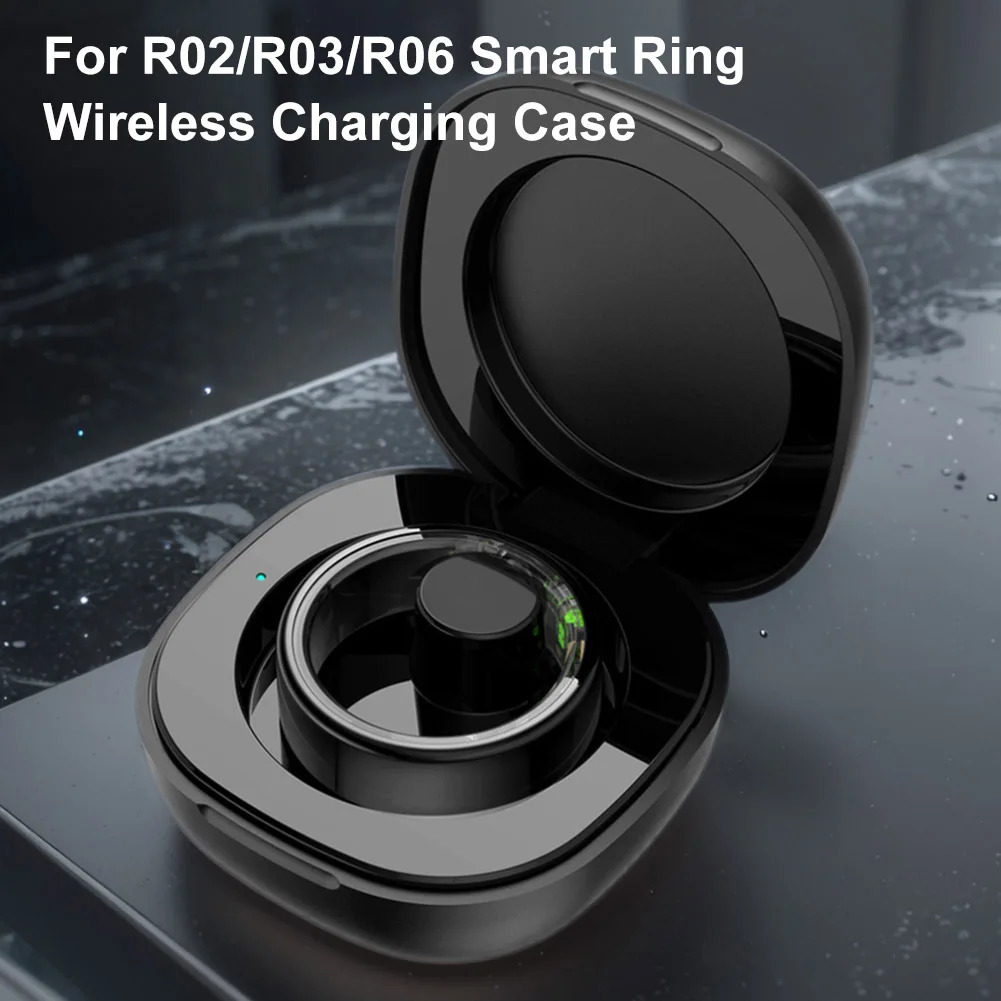 For XIAOMI R02 Smart Ring Charging Case 200mAh Wireless Charger Box Replacement Charger Case Dock Station for R02/R03 Smart Ring 241220