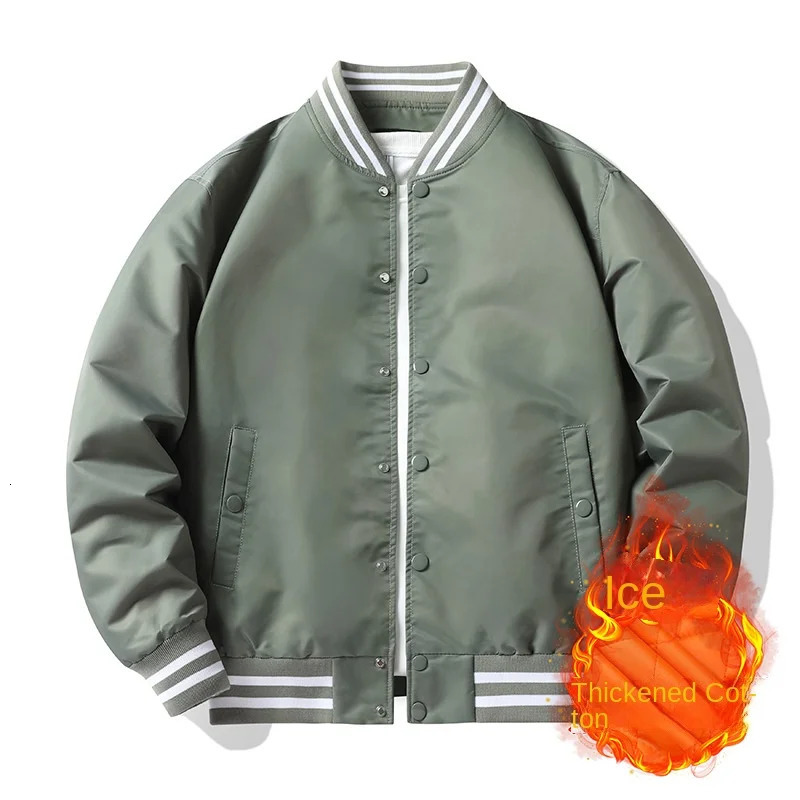 Baseball Jersey Mens Autumn/Winter Casual Loose Fit Large Pilot Jacket Unisex Couple Coat Work Top 241216