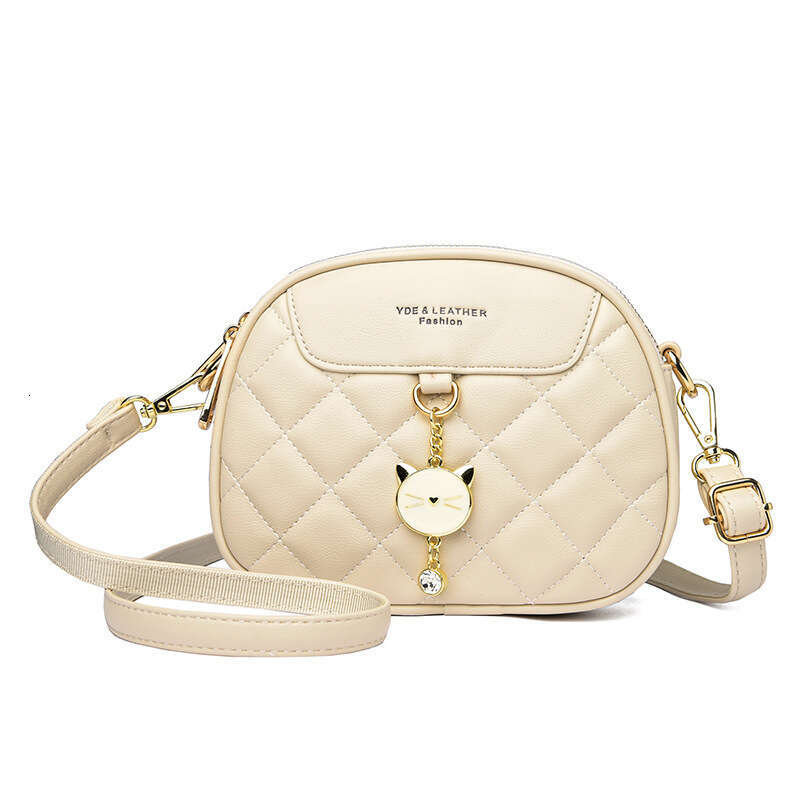 Women's 2023 New Trendy and Fashionable Square Lingge Versatile Crossbody Summer Fresh One Shoulder Small Bag