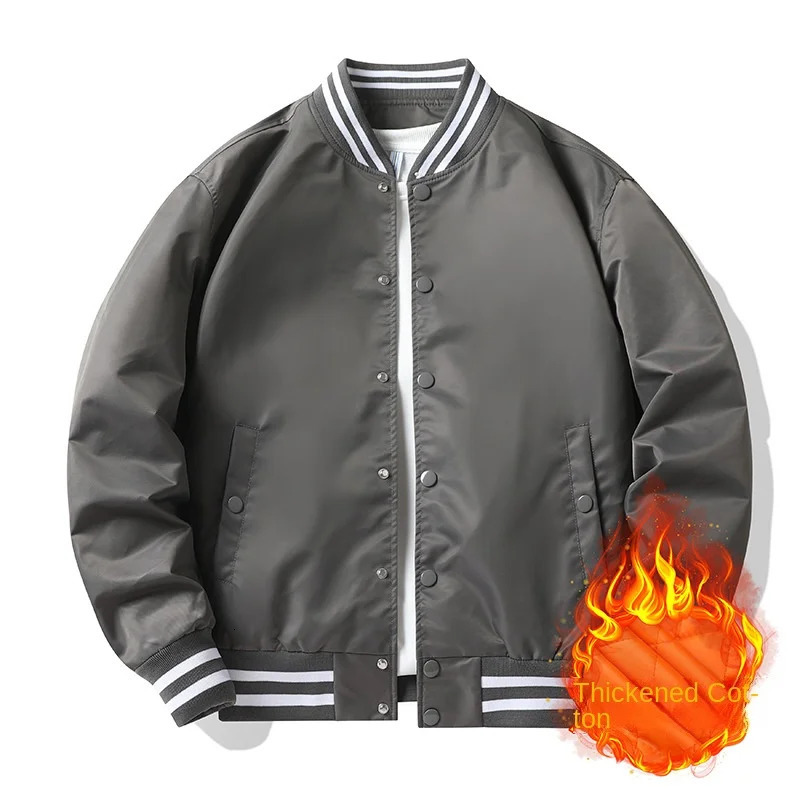 Baseball Jersey Mens Autumn/Winter Casual Loose Fit Large Pilot Jacket Unisex Couple Coat Work Top 241216