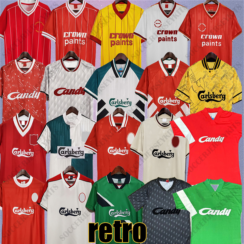 DALGLISH Retro Soccer Jerseys Gerrard 2005 Smicer Alonso 10 11 Vintage Football Shirts 93 95 96 97 98 FOWLER TORRES 82 89 91 Maillot 85 86 Kuyt Keane 06 07 08 09 SUAREZ Kits