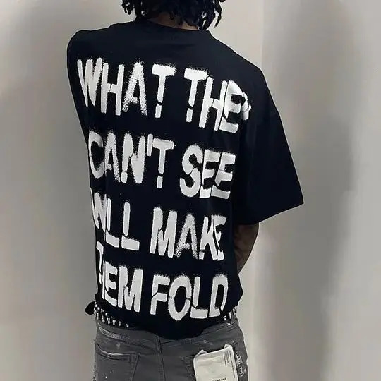 Harajuku Letter graphic t shirts y2k tops print oversized shirt gothic pro choice streetwear goth men clothing 241217