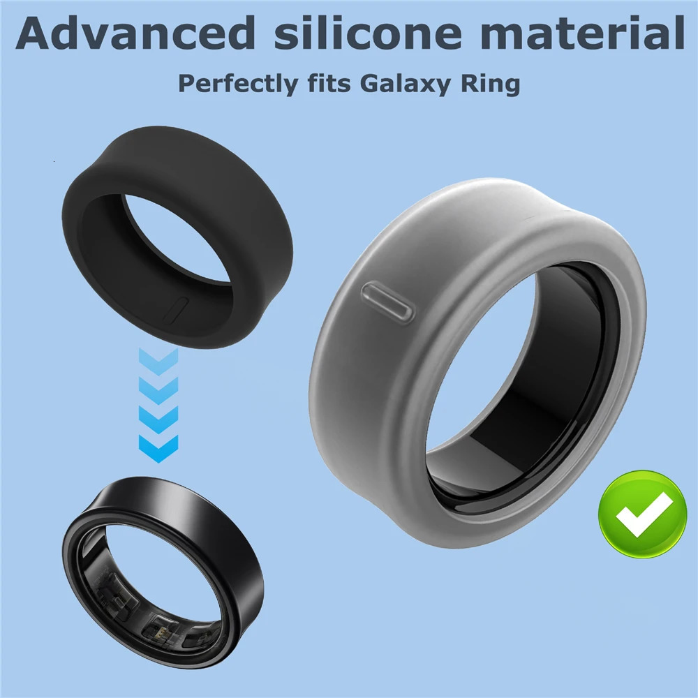 Silicone Elastic Ring Cover for Galaxy Ring Outside Workout Shockproof Smart Ring Skin Case Scratch Resistant Case 241220