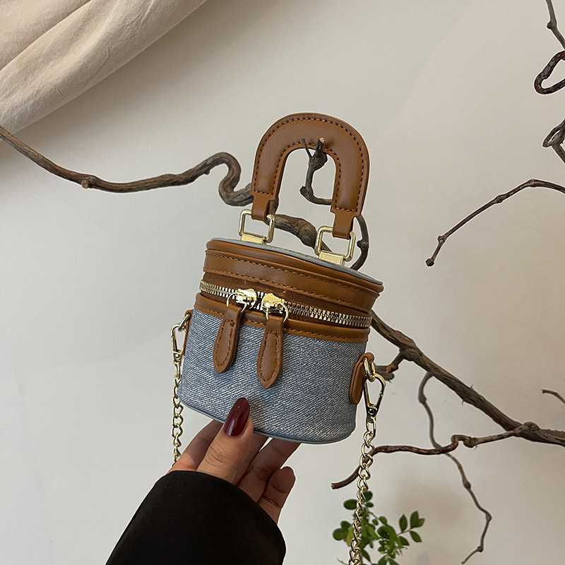Free shipping 2025 new Single Shoulder Bag Fashion womens Mini bucket crossbody bag with loose change