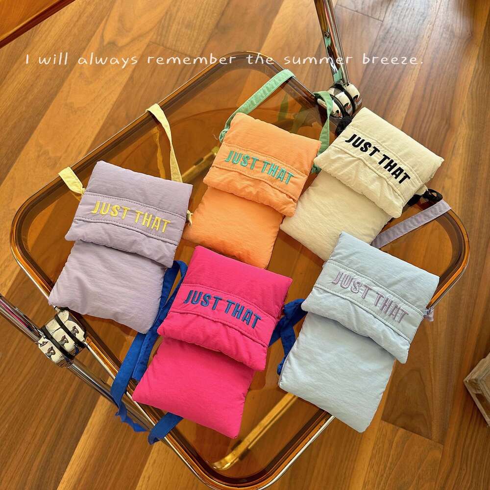 Soft and Cute Phone Korean Edition Student Versatile Shoulder Raspberry Powder Zero Wallet, Unique Design Cloth Bag, Small Bag