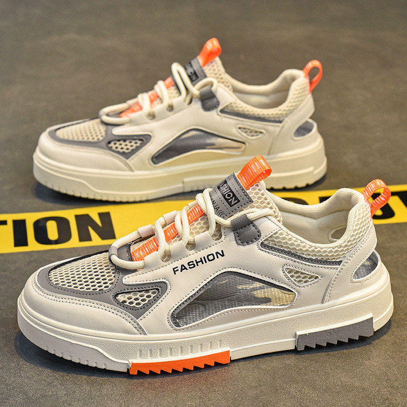 2025 spring and summer new trend men's shoes casual sports shoes to increase breathable shock absorption anti-slip wear shoes