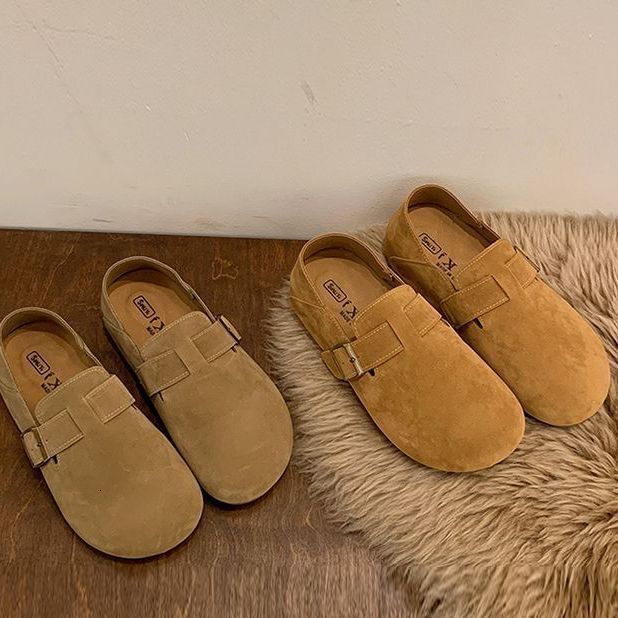 Women's Spring and Autumn 2024 New Fashionable and Comfortable Absolute Son Matte Leather Soft Flat Bottom Non tiring Foot Boken Casual Single Sh