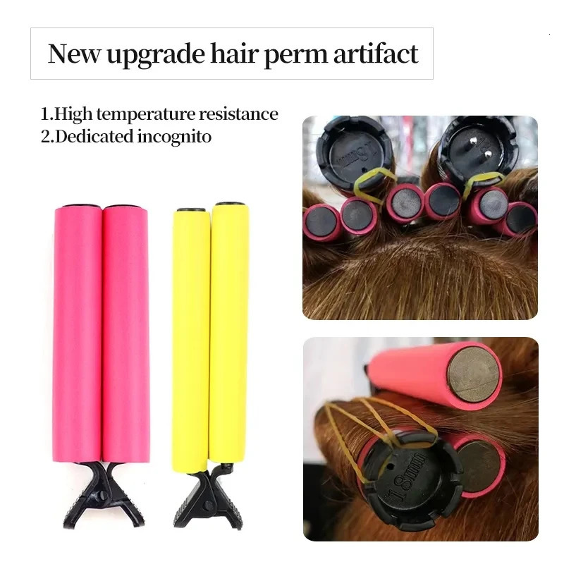Hair Rollers Set Cold Perm Rods Curler Bars Hair Clip Curling Fluffy Wavy Perm Hair Clips Barber Styling Tools For Women Girl 241220