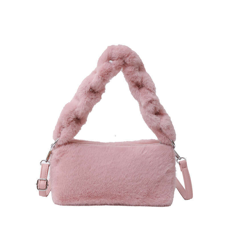 Ins Fashion Cute Plush Premium High End Handheld Box Versatile Single Cross Shoulder Small Bag