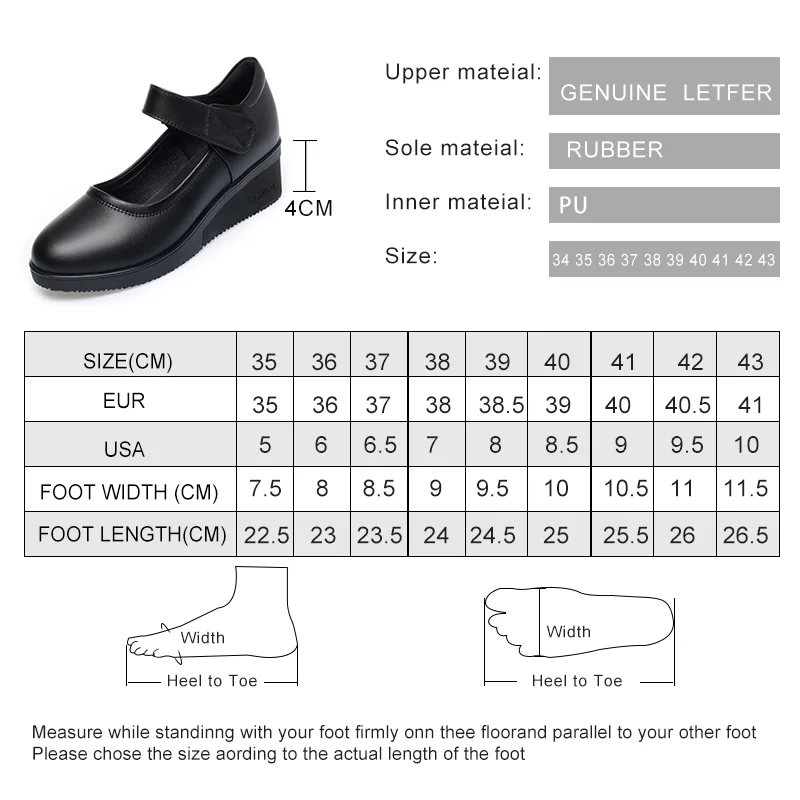 AIYUQI Mom Shoes Women Anti Slip Spring Casual Genuine Leather Women Shoes Big Size Wedge Women Shoes