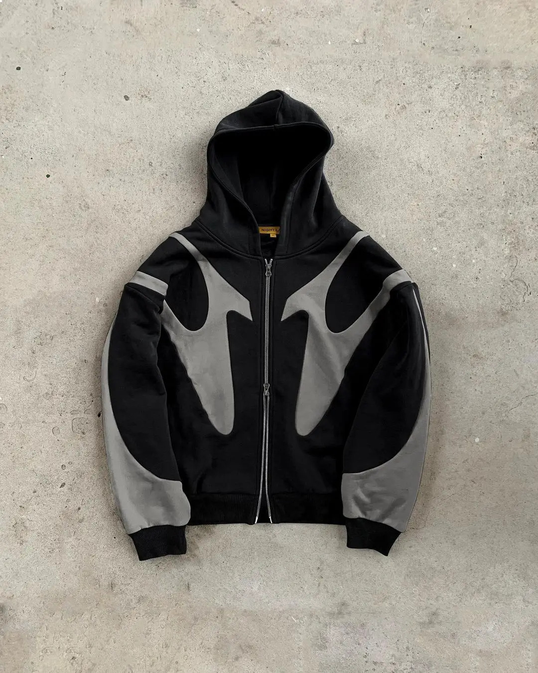 Y2k Zip Up Hoodie Fall/Winter American Fashion Material Retro Hoodies Sweatshirt High Street Pullover For Men And Women