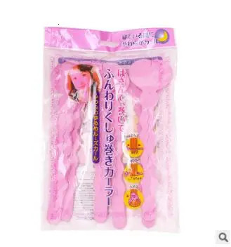 6Set/Lot DIY Pink Auto-Stick Sleeping Beauty Magic Rollers No Hurt Sponge Hair Curlers Care Styling Tools Accessories HA050 241220