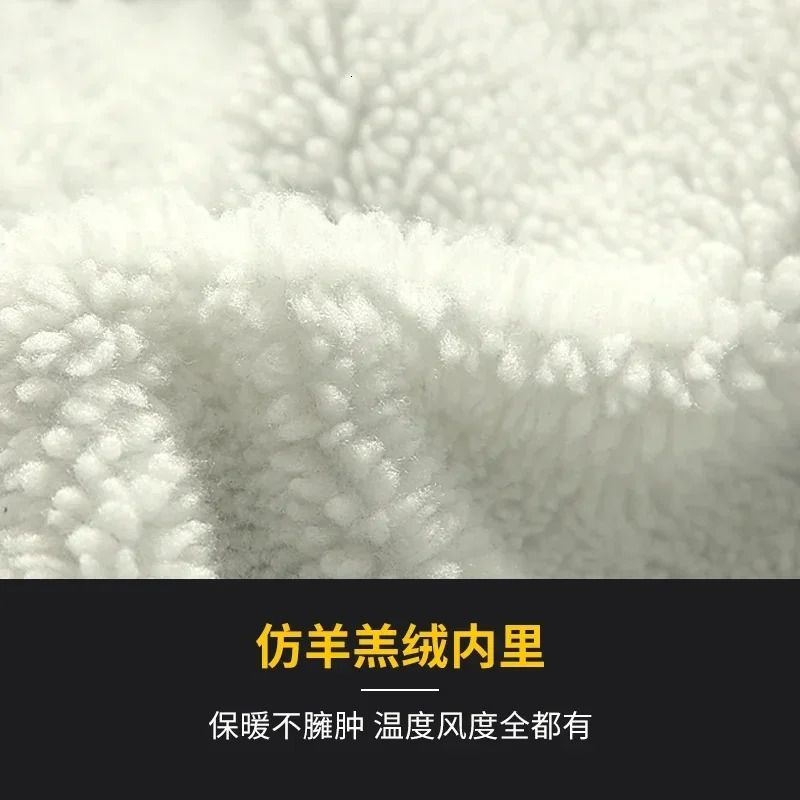 Winter fleece denim jacket for men thick and warm lamb fleece denim jacket for autumn and winter loose oversized cotton jacket 241216