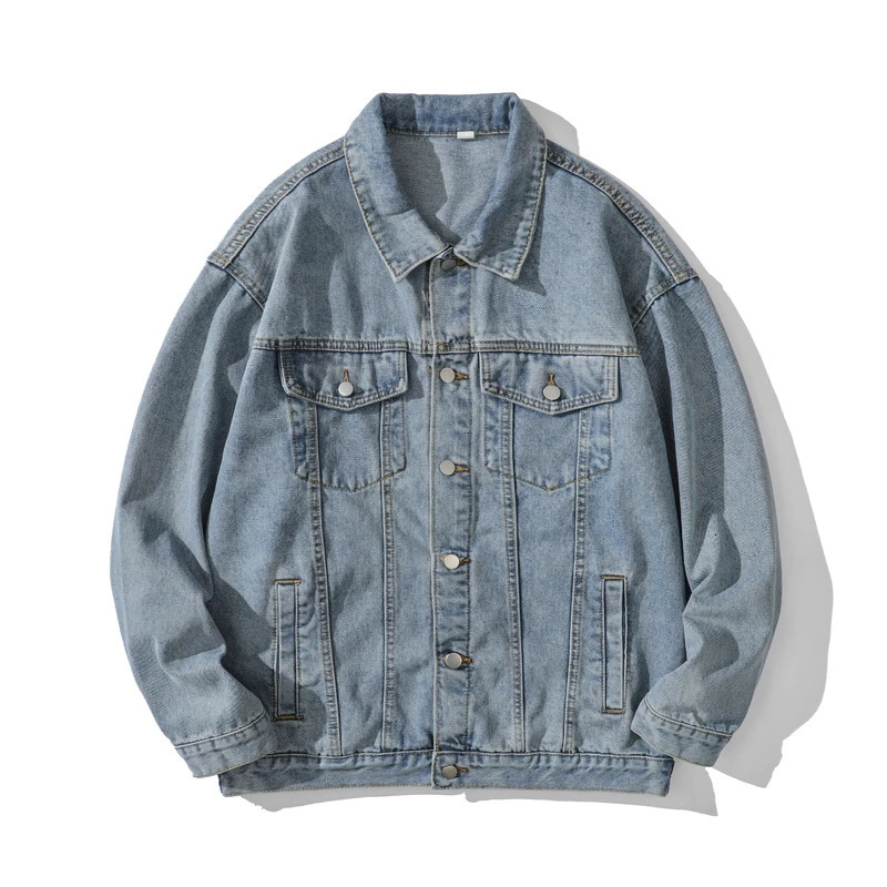 Winter Plush and Thickened Fashionable Distressed Washed Denim Jacket Autumn Loose Casual Versatile Top Trend Jacket 241216