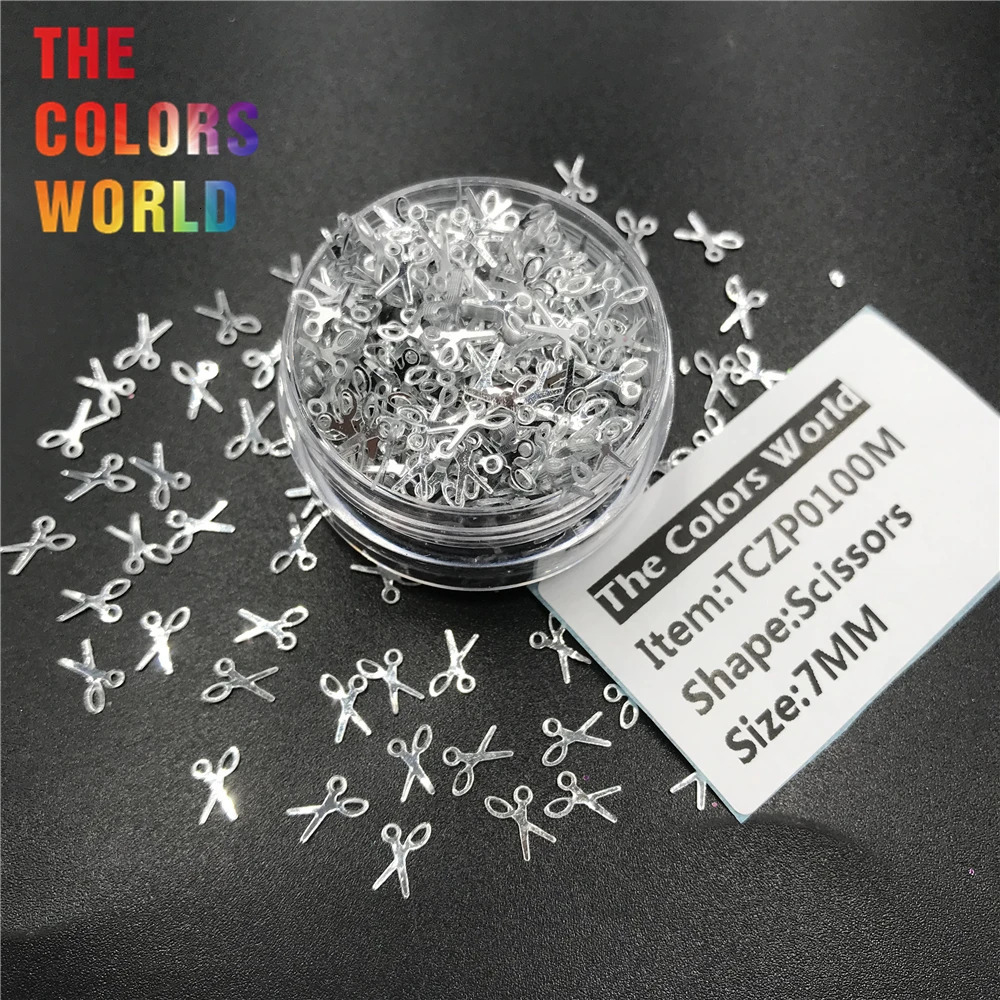 Scissors and Key Shape Sequins Nails Glitter Nail Art Decoration Body Art Face Paint Makeup Tumblers Craft Accessoires Festival 241220