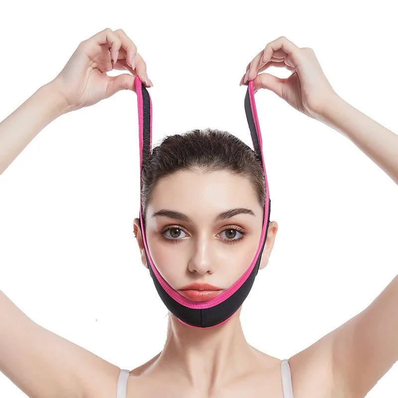 1 piece of elastic slimming belt Vline plastic surgery womens chin and cheek lifting massage skin care tool 241213