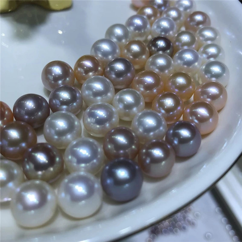 MeiBaPJ DIY 925 Silver Holder 8mm Natural Round Pearls Fashion Clip Earrings Fine Wedding Jewelry for Women 241220