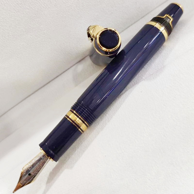 Retractable 4810 Nib Fountain Pens Luxury Writing Stationery Bohemia Series Ink Pen With Random Color Shine Diamond Clip