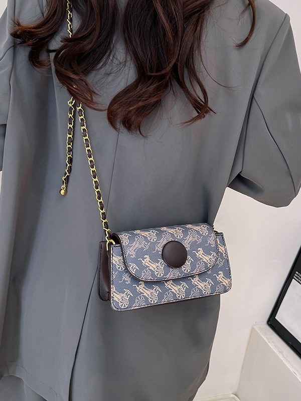 2025 Designer Free shipping new 3 Single Shoulder Bag for Women Handheld printed wide shoulder chain diagonal cross bag