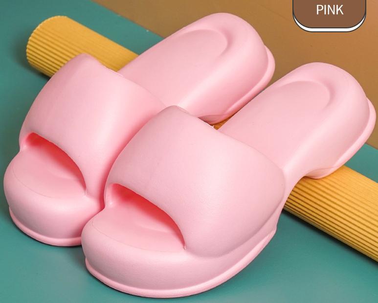 free shipping designer shoes Thick soled slippers high-heeled fashionable one-piece slippers women's cool slippers black pink green