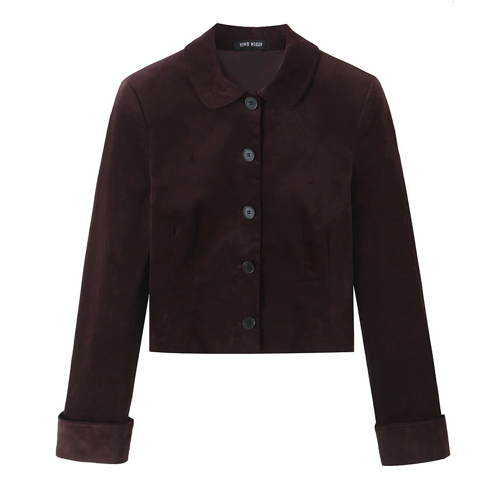 Autumn and winter fashionable womens clothing casual elegant sense velvet long sleeved suit jacket skirt set 241220