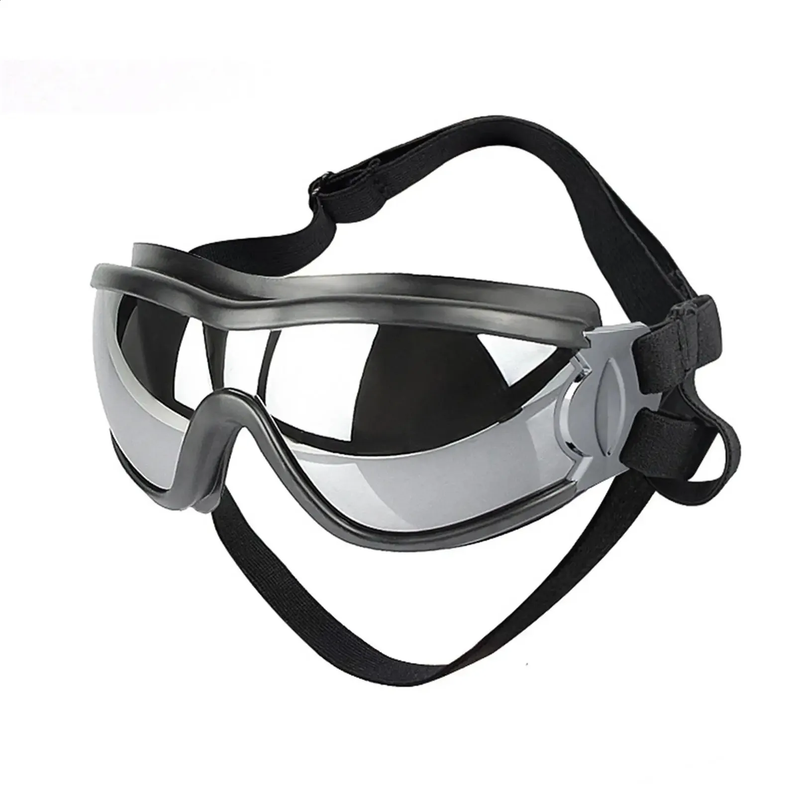 Dog Goggles UV Resistant Waterproof Windproof Sunglasses for Large Dogs Plastic Transparent Frame