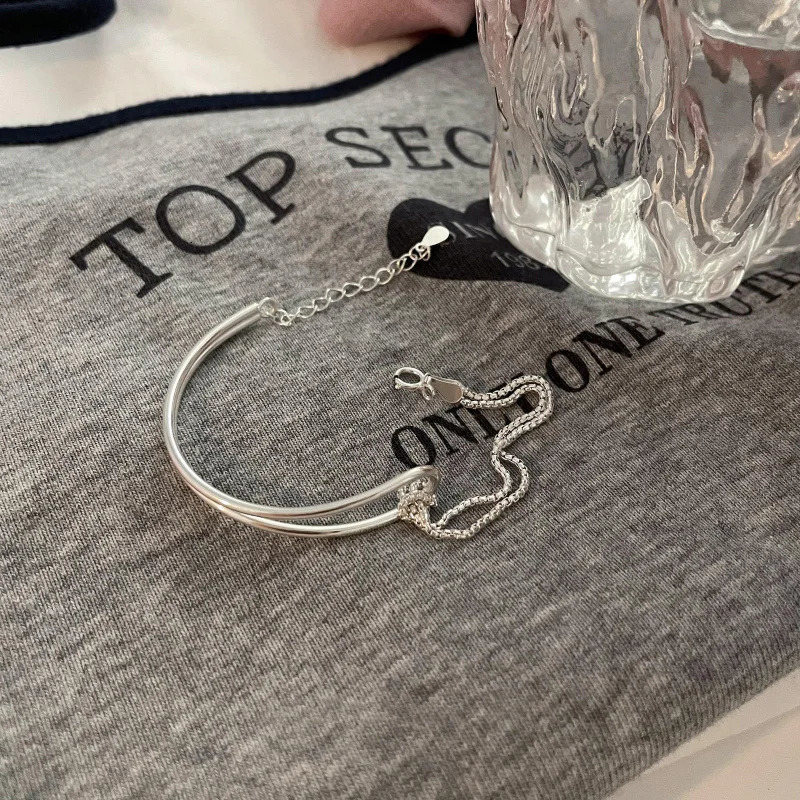 Minimalist Dozen Chain Wristband Bracelet Women South Korea Special-Interest High-Grade Jewelry 241220