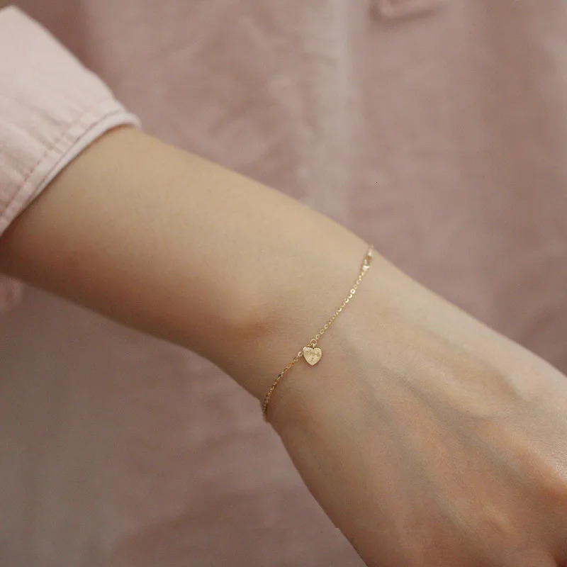 925 Sterling Silver Bracelet Letters I Love You Bracelet Heart Delicate Chain Bracelet Fashion And Minimalist Accessories Gift 241220