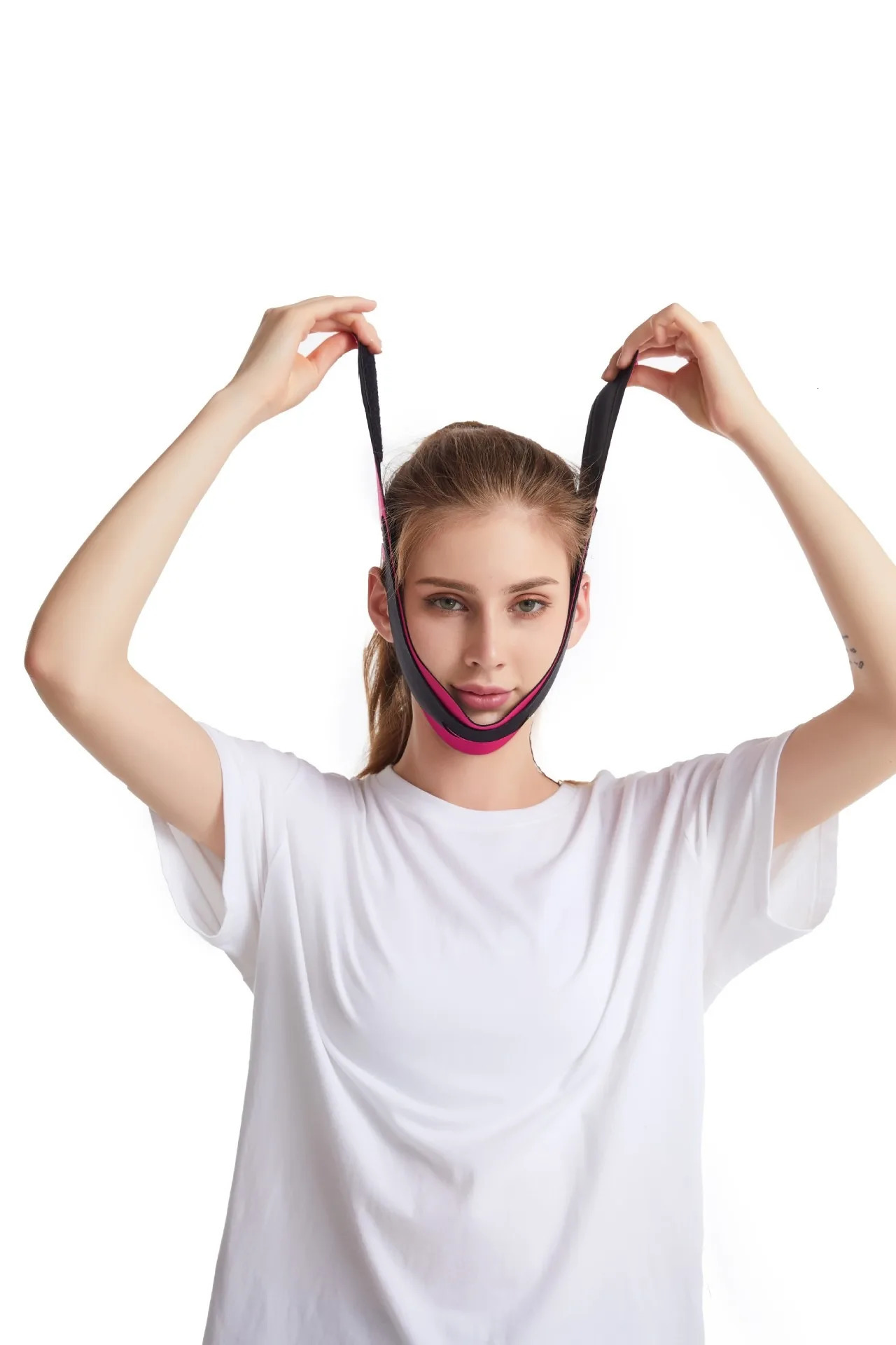 1 piece of elastic slimming belt Vline plastic surgery womens chin and cheek lifting massage skin care tool 241213