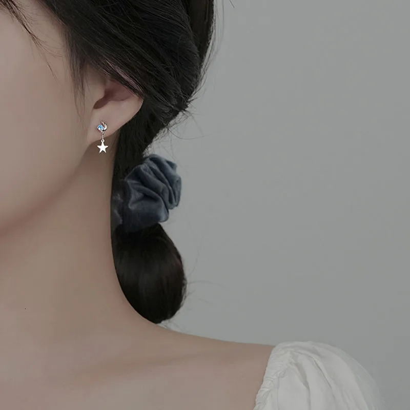 JYJIAYUJY 100% Whole Original Sterling Silver S925 Ear Clip-Ons Earrings Star Drop Fashion Jewelry Gift Daily JYE171 241220