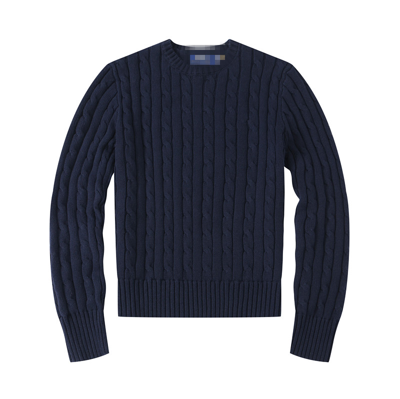 Popular brand sweater women's pullover sweater knitted sweater exquisite embroidery autumn and winter cotton wool round neck pullover warm sweater