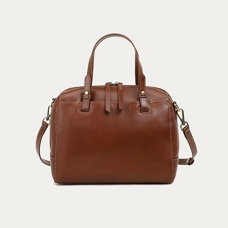 New cowhide Boston leather women s handbag trend designer pillow handbag women s shoulder width crossbody bag bag