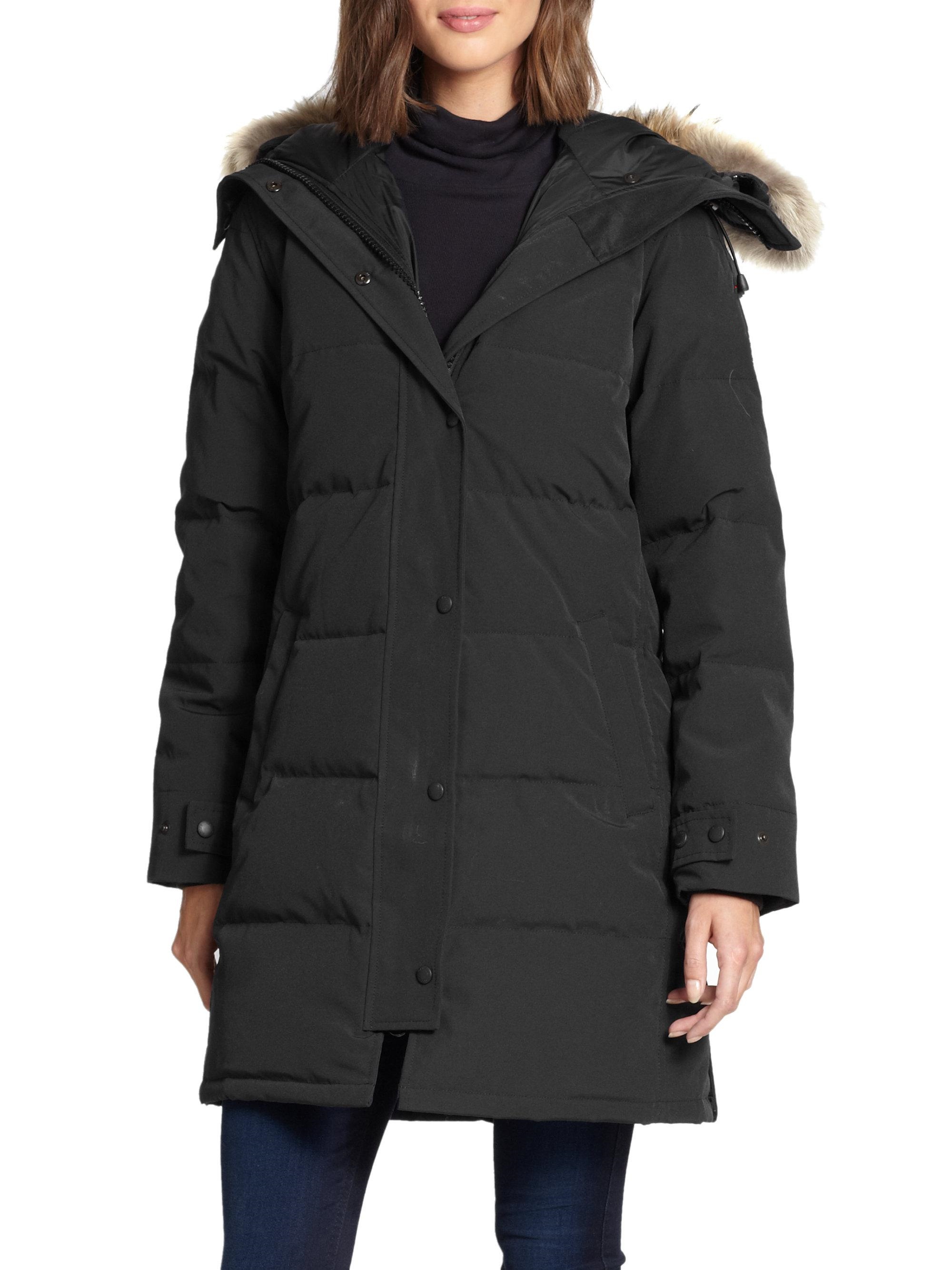 Women's Real Wolf Fur Puffer Jacket Down Filled, Hooded, Windproof, Casual Winter Parka - Navy, Cream, Green, Gray, Black, Red