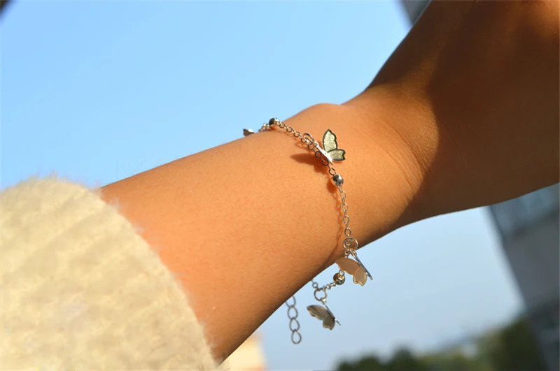 1pcs Tian Guan Ci Fu Hua Cheng Xie Lian Butterfly Decor Bracelet Ancient style Cosplay Accessories Jewelry Women Girl Gift 241220