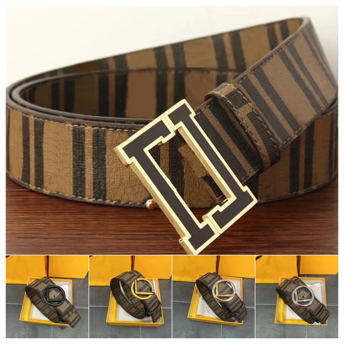 Mens belt Designer belts for Men Womens Belt fashion belt Genuine Leather Ceinture luxe Belt 4.0cm width belts Big Buckle Waistband Cintura gurtel Ceinture With box