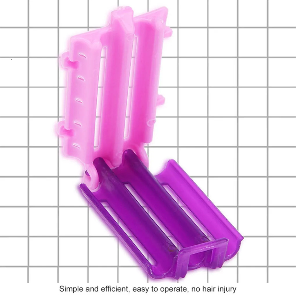 1 Bag ABS Women Hair Curler Foldable Girl Hairstyling Curlers Accessories 241220