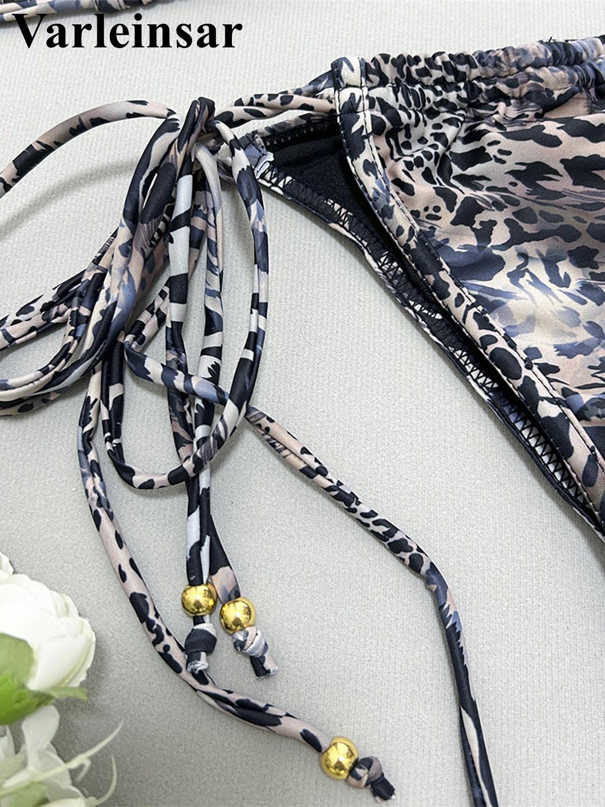 New Snake Skin Print Designer Camisole Women's Swimsuit Two-piece Bikini Swimsuit Swimsuit Swimming