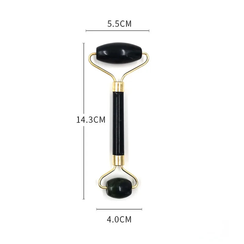 Obsidian jade roller massager leech scraper skin care tool natural body back beauty lifting massage 241213