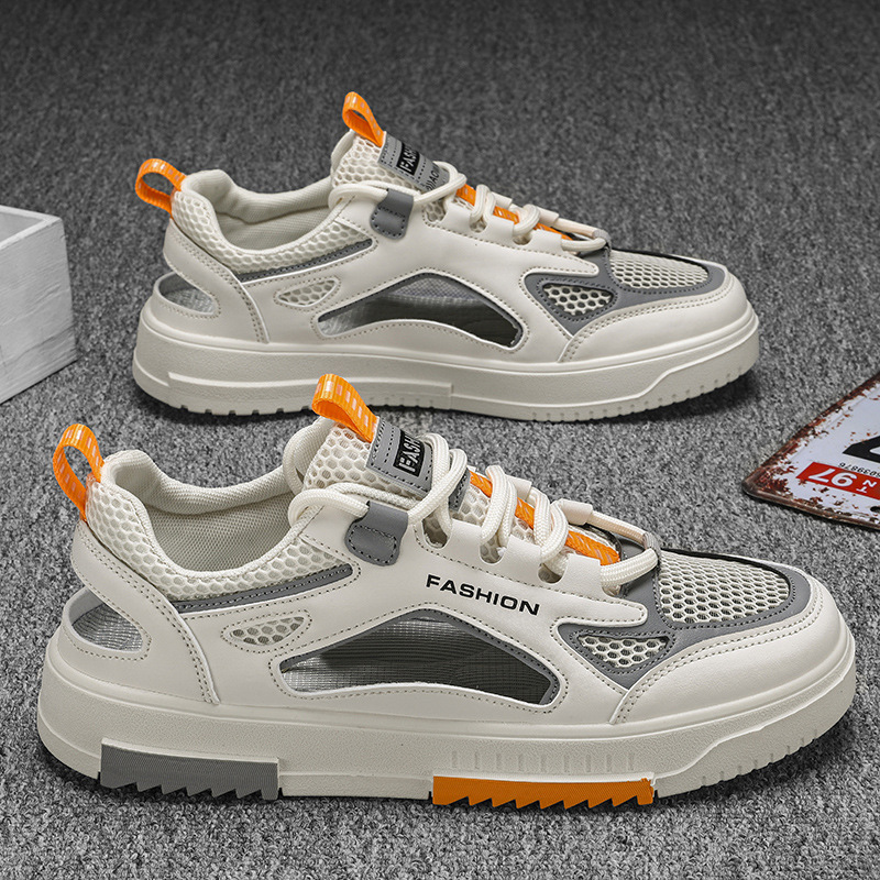 2025 spring and summer new trend men's shoes casual sports shoes to increase breathable shock absorption anti-slip wear shoes