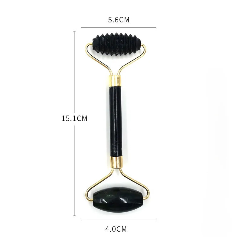Obsidian jade roller massager leech scraper skin care tool natural body back beauty lifting massage 241213