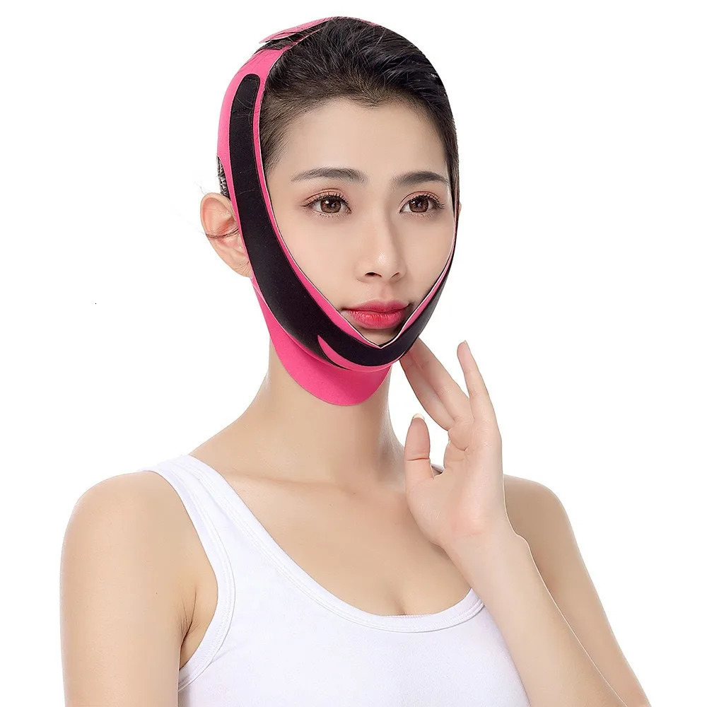 1 piece of elastic slimming belt Vline plastic surgery womens chin and cheek lifting massage skin care tool 241213