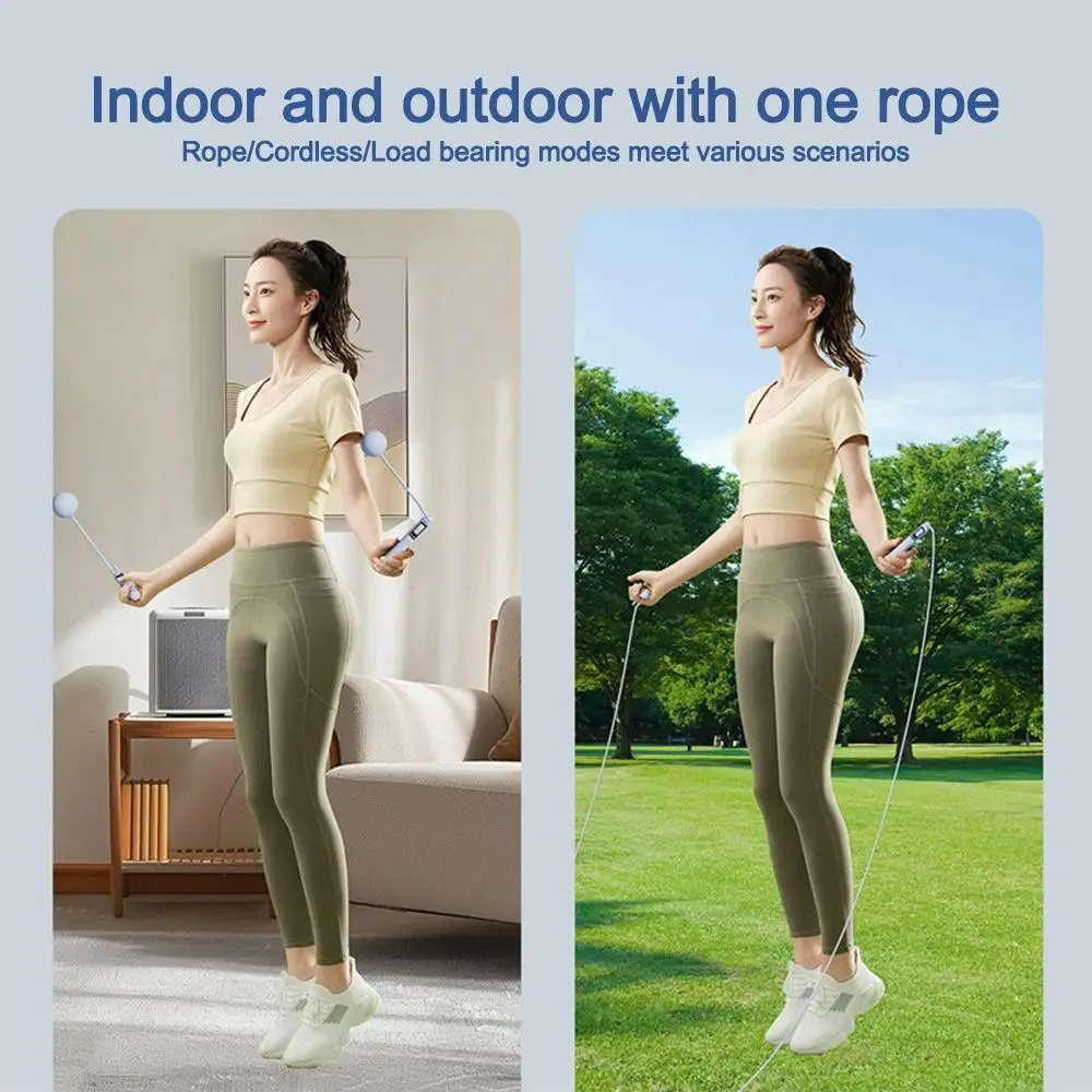 Cordless sliding rope with anti gravity ball skipping rope LCD wear-resistant suitable for adults/children 241220