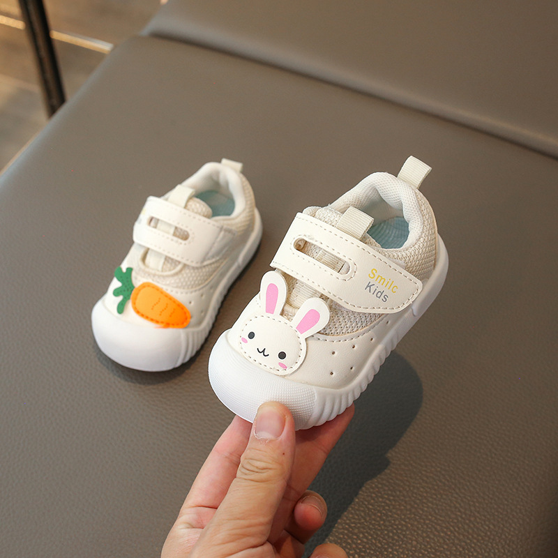 Kids Walking Shoes With Rabbit Carrot Non Slip Soft Sole Spring Autumn Toddler Happysteps Outdoor Infant Casual Sneakers Shoes Sizes US1C-US10C