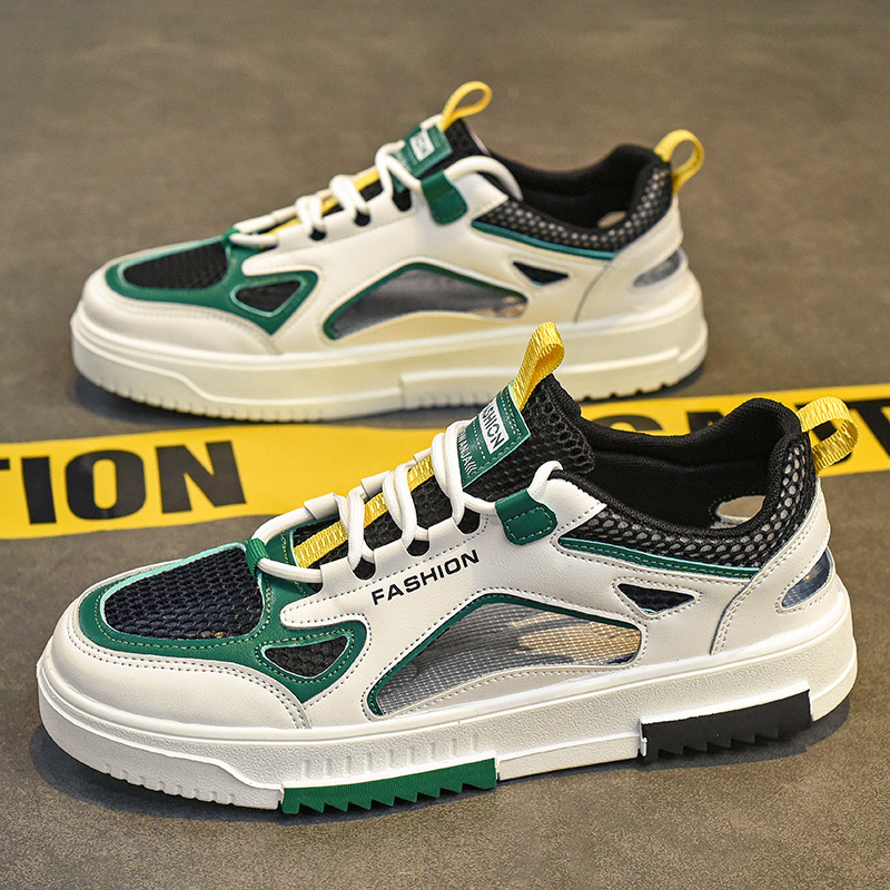 2025 spring and summer new trend men's shoes casual sports shoes to increase breathable shock absorption anti-slip wear shoes