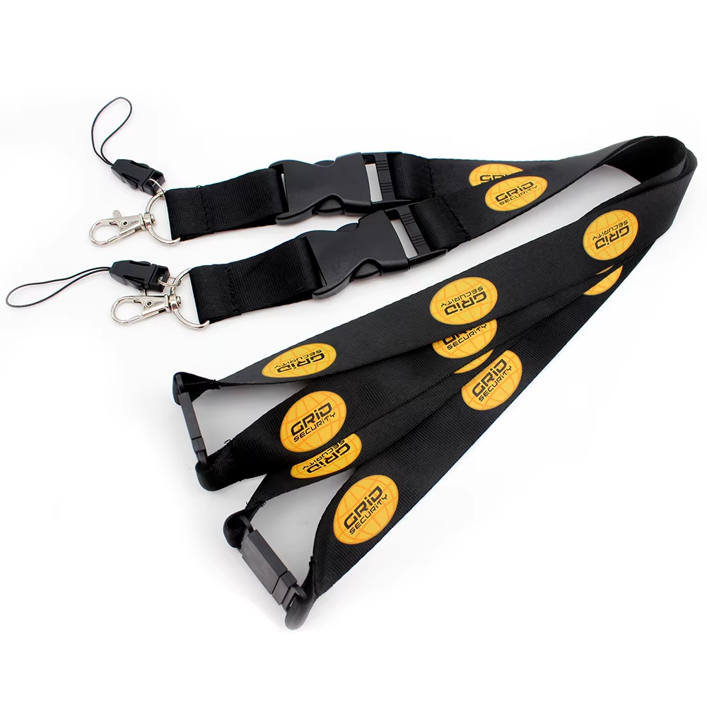 Factory custom Lanyard With Logo High Quality Personalized Custom Logo Aviation Neck Strap Silk Screen Printed Polyester Airline Air Lanyard For Staff