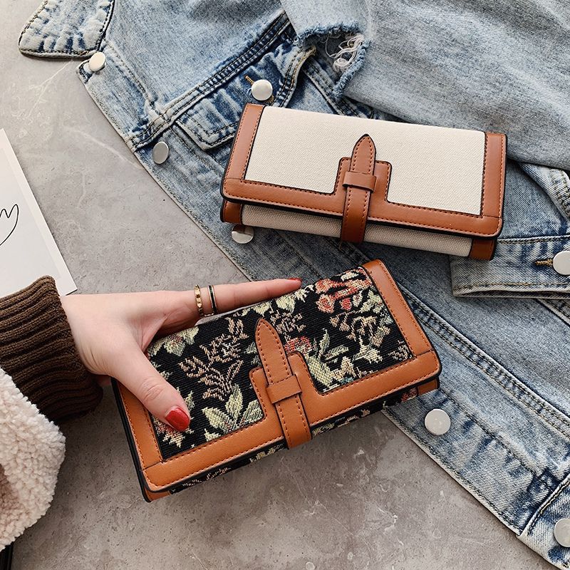 Free shipping 2025 designer Wallets Card square bag wallet canvas Multiple card slots large capacity handbag